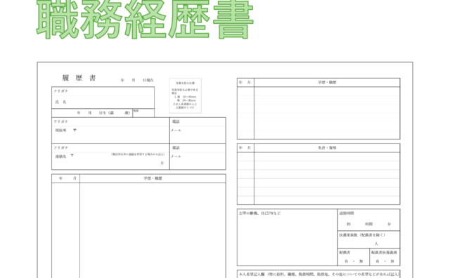 職務経歴書 googleドキュメント – 職務経歴書 記入例 – NMVCP